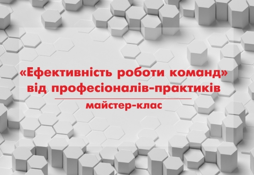 Майстер-клас «Ефективність роботи команд» від професіоналів-практиків