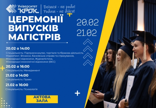 Церемонії випусків магістрів 2024